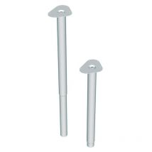 Pied de table métallique réglable - Décor : Chromé - Hauteur maxi : 1200 mm - Hauteur mini : 800 mm Element System