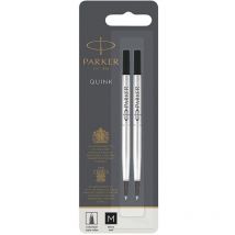 Parker Parker Quink Rollerball Refill for Rollerball Pens Medium Black (Pack 2)
