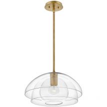 Elstead - Hinkley Lotus Dome Pendant Plafonnier Héritage Laiton