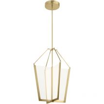 Elstead - Lampadario Industrial Nordico Calters Alluminio Oro Champagne Led 72.3W 3000K