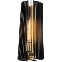 Quintiesse Kichler Linara Wall Lamp Black & Natural Brass