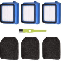 QX7 Filter Zubehör Set für aeg QX6 QX7 QX8-2 Staubsauger Ersatzteile Ersatzfilter für aeg ASKW1 Filter mit 3 Vormotorfilter 3 Hygienefilter Waschbar