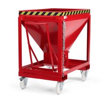 Rr Industrietechnik Silowagen Typ Rslf 600dm³ Fahrbar Ral 3000 Feuerrot