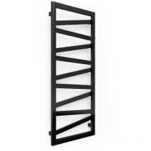 Matisère - Scaldasalviette elettrico nero 510mm di altezza e 600mm di larghezza - 200 Watt - WIN510/600E1N
