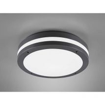 Runde led Außendeckenleuchte Wandlampe kendal in Anthrazit