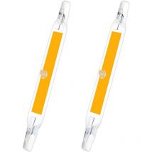 R7S 78mm led 5W Warm White 3000K, 500LM, R7S J78 cob led Linear Replace 40W 50W Halogen Pencil, R7S led Bulb 78mm Slim for Mini Projection/Wall