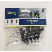 Werkzeughaken Clip Mix 84 – 110549 – Stahl, Kunststoff – 18 x1-30, 2 x1-60, 1 x1-90, 2 x2-30, 2 x2-60, 12 x3-25, 3 x3-50, 2 x3-75, 2 x4-40, 2 x4-50, 4