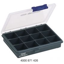Sortimentskasten B175xT143xH32mm 12 Fächer transparent dunkelblau