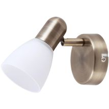 Wandleuchte Mit Glasschirm E14 Bronze Soma 6306 Rabalux