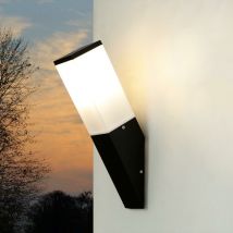 Außenwandleuchte Hof Haus IP44 Weiß Schwarz E27 Glas Modern Wandleuchte außen