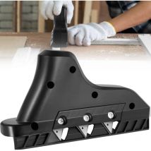Rabot d'Angle Triple Rabot Plaquiste à Chanfreiner 3 Lames Trapèzes 52/0,50 mm,OUYLAF
