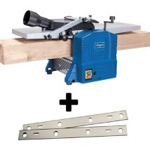 Scheppach - rabot degauchisseuse 254MM HMS1080 +jeu de 2 pieces fers de rechange