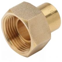 Raccord Gaz jpg à braser – banides – 2 pièces - f 1/2' - Tube cuivre diamètre14