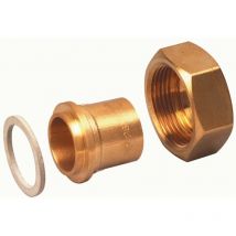 Raccord 2 pièces - 26 x 34 - cuivre 28 - nf Banides Et Debeaurain 0390461