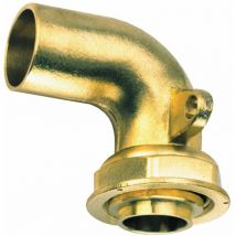 Raccord 2 pièces - coudé à 90 degrés - a joint plat - compteur bd2315 - ecrou 6/20 - banides et debeaurain 0231523