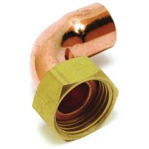 Altech - raccord 2 pièces coudé en laiton - femelle 20 x 27 vers femelle 22 mm - sachet de 2