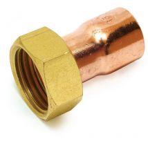 Altech - raccord 2 pièces douille en laiton - femelle 15 x 21 vers femelle 14 - sachet de 2