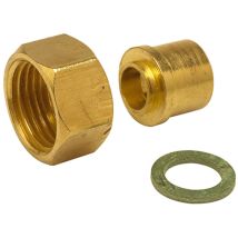 Raccord 2 pièces à souder f 15/21 gaz naturel - Diamètre: 14 mm