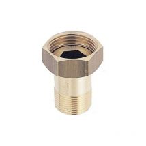 Raccord 2 pièces - m 3/4' - f 1' - Pour Compteur d'eau - Riquier