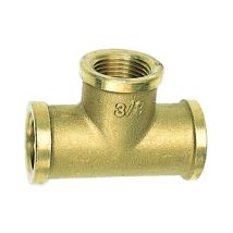 Raccord 3 voies en laiton jaune 3/4 'f