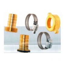 Perry - Raccord d'arrosage diamêtre 25mm 26x34 + collier laiton