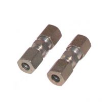 Raccord à bague droit tube 8mm x tube 8mm (x 2) Diff