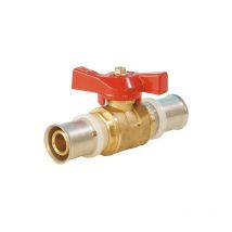 Raccord a sertir p. multi. th Robinet spher avec raccord serti avec robinet papilon 16x2-2x2