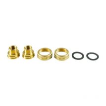 Raccord à vis pour pompe Grundfos 96433909 2000 2000 /4" x 2000 /2" filetage intérieur sur filetage extérieur 3/4", laiton, set