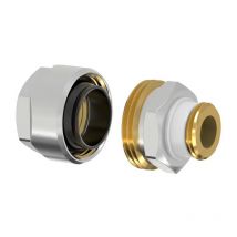 Simplex - raccord adaptateur Flamco Plus F13080 g 3/4 m x 3/4", pour tube noir, pour laiton nickelé