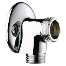 raccord applique - mâle 15 x 21 - mâle 20 x 27 - avec 2 vis - lot de 2 - delabie 841327.2p