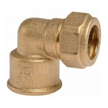 Raccord bicône coudé laiton - f 1/2' - diamètre 14 mm