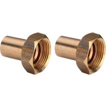 Raccord brz 2 pces 18x3/4 gaz