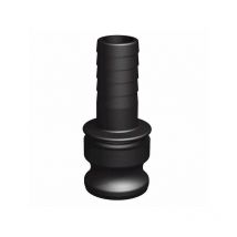 CPP - Raccord camlock male - embout male cannelé droit en polypropylène ø a: 3/4'' ø b: 13mm