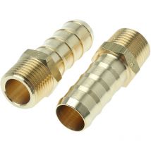 Legris - Raccord cannelé bspt 1/2' mâle Cannelé mâle pour tuyau 16 mm en Laiton, Droit ( Prix pour Boîte de 10 )