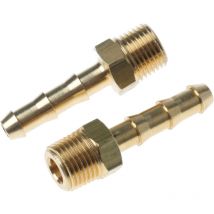 Raccord cannelé Legris BSPT 1/8" mâle Cannelé mâle 4 mm en Laiton, Droit ( Prix pour Boîte de 10 )