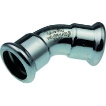Aalberts - Raccord Coudé 45° À Sertir - Xpress Carbone Integrated Piping Systems - Ff Diamètre 28 Mm