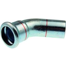 Aalberts - Raccord Coudé 45° À Sertir - Xpress Carbone - Fm Diamètre 35 Mm Integrated Piping Systems