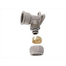 Quick Plomberie - Raccord coudé applique à compression laiton f 15 x 21 pour tube en multicouche