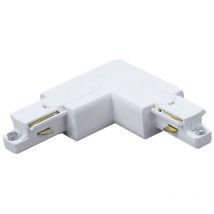 Coude 90 degrès - pour rail 1 allumage Aric 029 - blanc Aric 1652