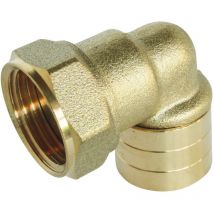 Somatherm For You - Raccord coudé à glissement pour tube per Ø16 - coude femelle 20/27 (3/4')