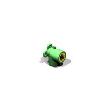 Rh Green Pipe surface plate elbow Aquatherm Dimensions : Ø25mm x 1/2' x 1/2