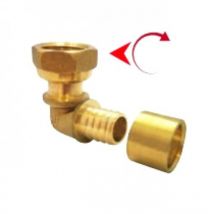 Raccord coudé per Femelle 15 x 21 mm Boutté