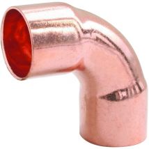 Raccord cuivre à souder - Courbe 90° Double Femelle Ø16 Grand Rayon