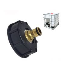 Raccord cuve eau S60X6 - Embout arrosage jardin (anneau plat - tétine en laiton à 6 pointes)