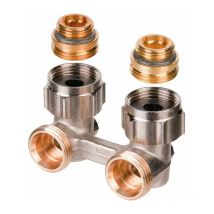 Raccord d'arrêt équerre - m 3/4' - m 1/2' - zb Multiflex Oventrop