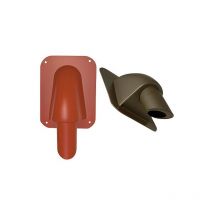 Fleck - Raccord de cheminée plaque de passage solaire dn 90 verticale, rouge