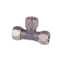 Raccord de compression laiton piece en t 14x14x14mm