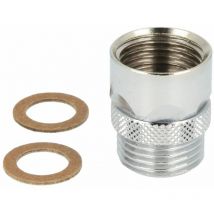 Raccord de douche pivotant 1/2'' laiton chromé