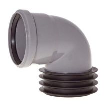 Prise enfichable coudée Airfit 112110WS dn 110 x 110, grise