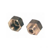 Raccord de réduction F3/8 x M1/4 (2pcs) - Laiton - F3/8 x M1/4 (2pcs)